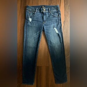 Hudson Colin Mid-Rise Cropped Skinny Jeans Sz 30